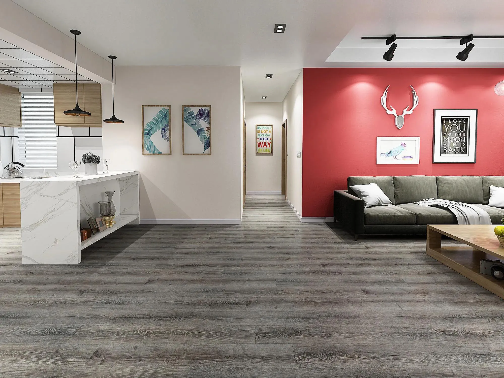 HydroGen 6 Chop Vinyl Plank Flooring (BYKRCEH50CH - Biyork)