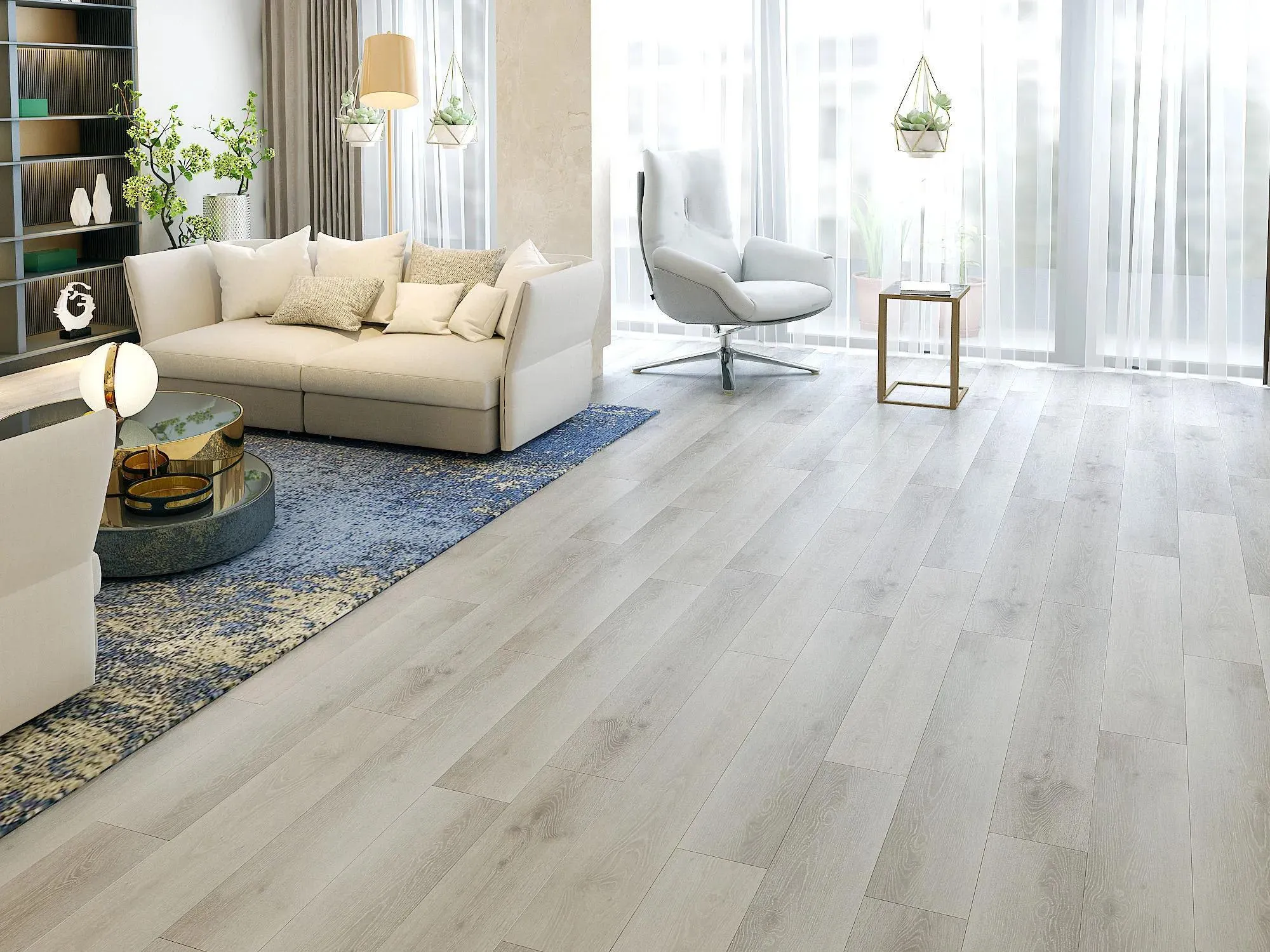 HydroGen 6 Dusty Vinyl Plank Flooring (BYKRCEH50DU - Biyork)