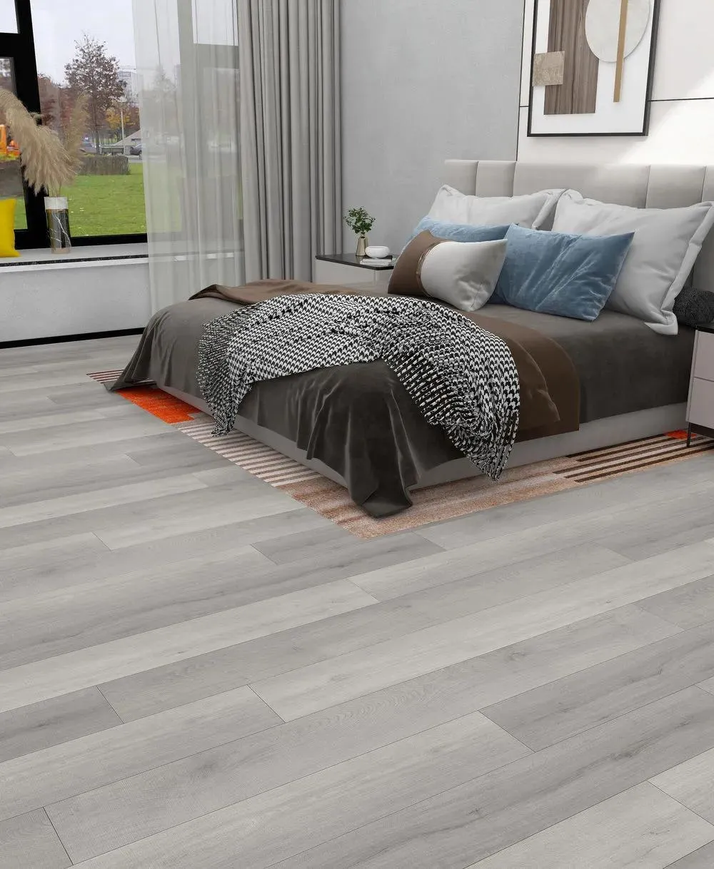 Daybreak Grey 9-1/8" x 60" Vinyl Plank Flooring (NOR811123N - Cascade)