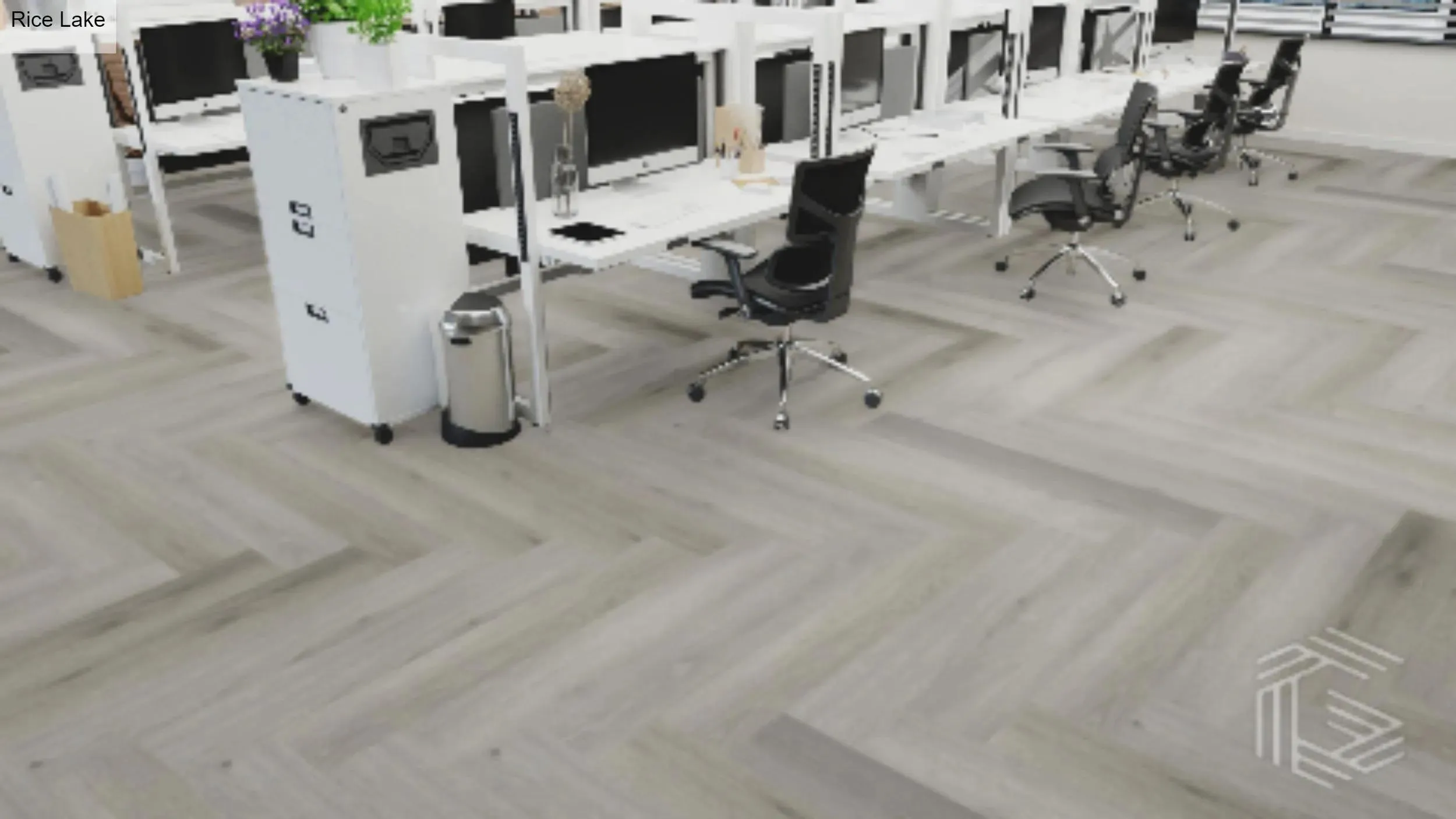 Designer Herringbone Rice Lake 5" x 24" Vinyl Plank Flooring (VDEHRRICE70L048 - Grandeur Flooring)