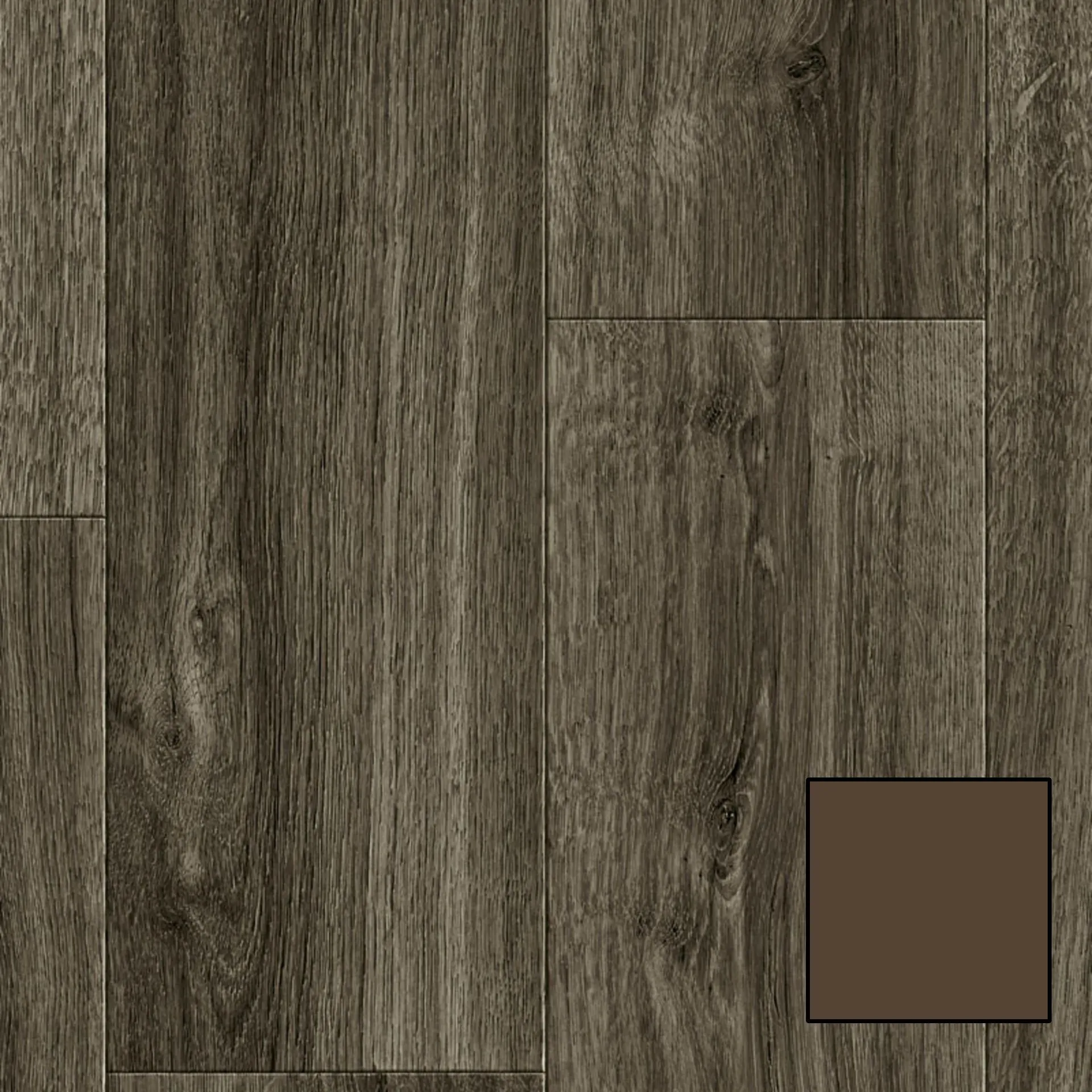 Acczent Wood S13-104-L1 Long Modern Oak Brown 6-1/2' x 2 mm Vinyl Roll (25029007- Tarkett )