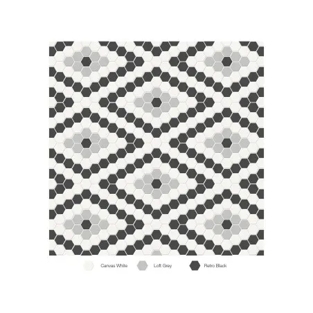 Soho Midnight Blend Matte 7-3/4" x 13" 4501-0560-0 Anatolia Diamond Mosaic Tiles