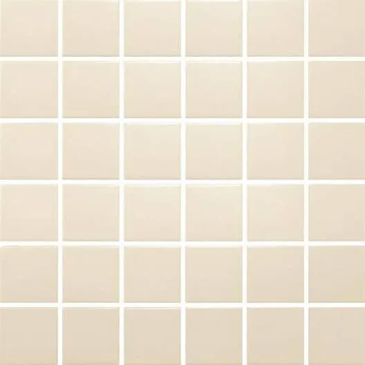 Plain Glaze Bone Satin 12" x 12" HP6565 Centura Square Mosaic Tiles