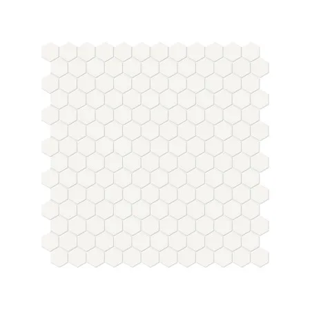 Soho Canvas White Matte 12" x 12" 4501-0562-0 Anatolia Hexagon Mosaic Tiles