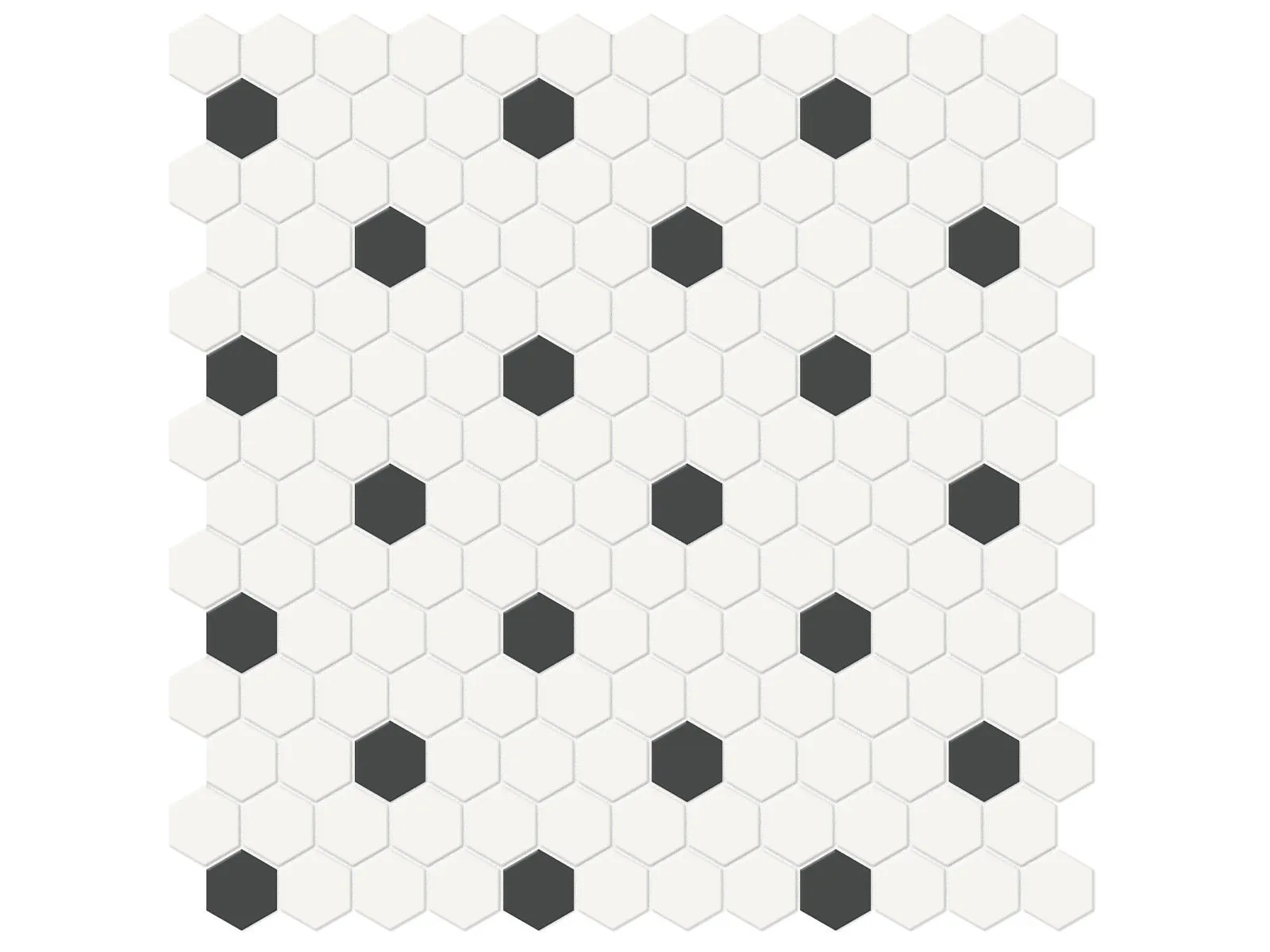 Soho Canvas White Matte 12" x 12" 4501-0452-0 Anatolia Hexagon Mosaic Tiles