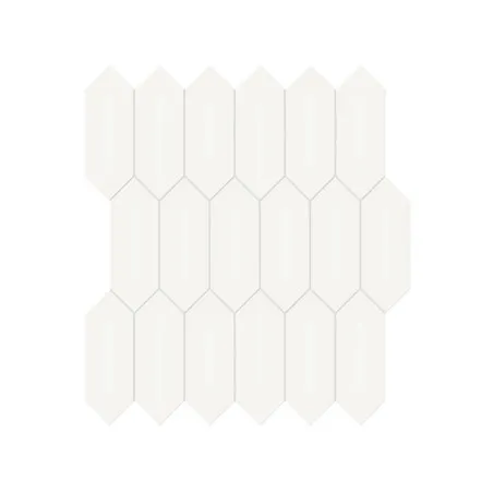 Soho Canvas White Matte 11" x 13" 4501-0487-0 Anatolia Hexagon Mosaic Tiles