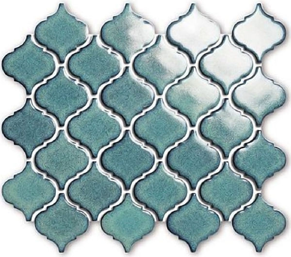 Small Lantern Green Glossy 10" x 12" BHWA06032 Centura Other Mosaic Tiles | Floors & Baths Pro's