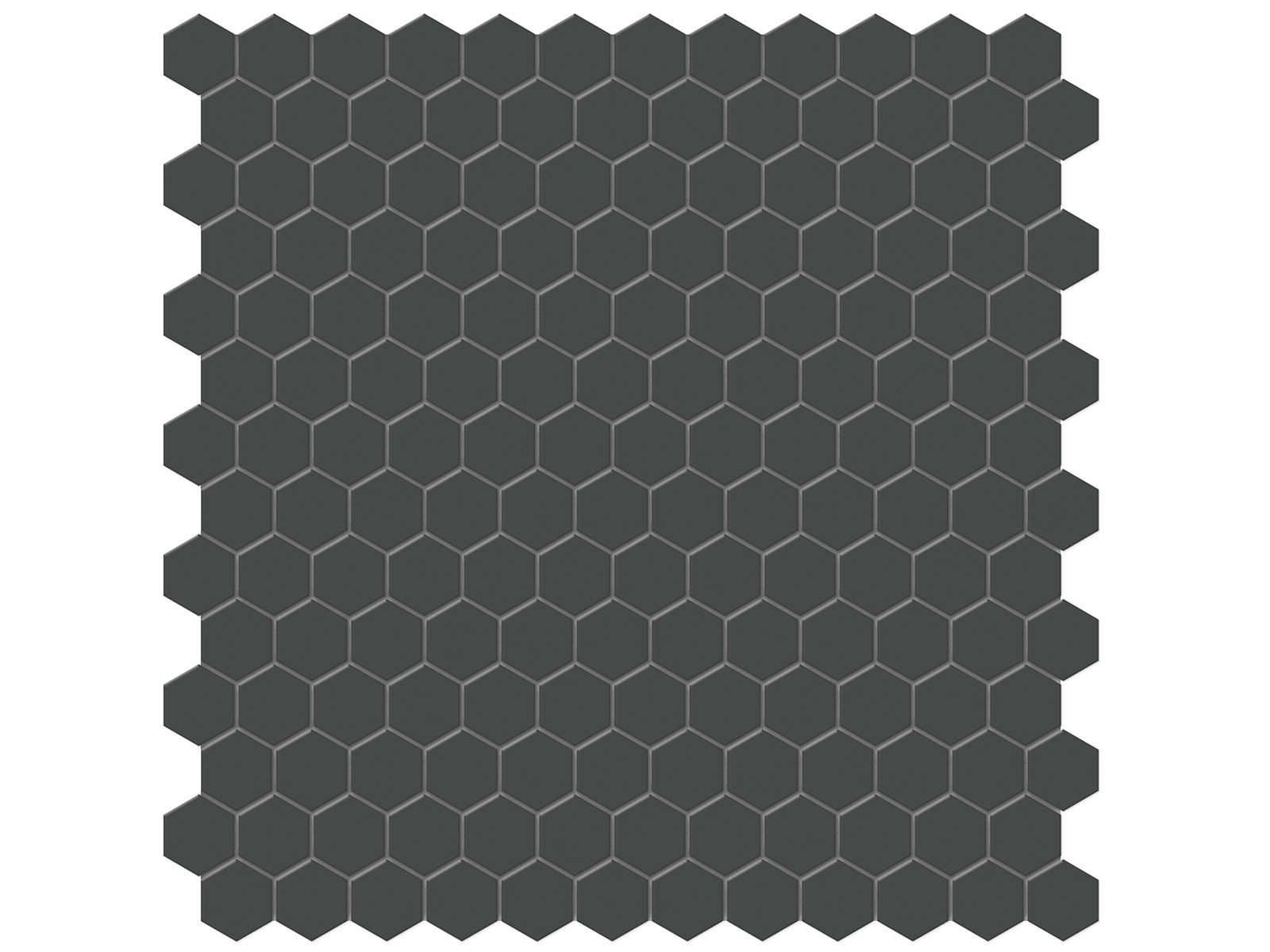 Soho Retro Black Matte 12" x 12" 4501-0449-0 Anatolia Hexagon Mosaic Tiles | Floors & Baths Pro's