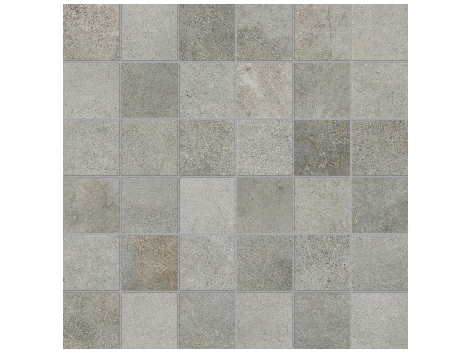 Ceraforge Chromium Matte 12" x 12" 4501-0059-1 Anatolia Square Mosaic Tiles | Floors & Baths Pro's