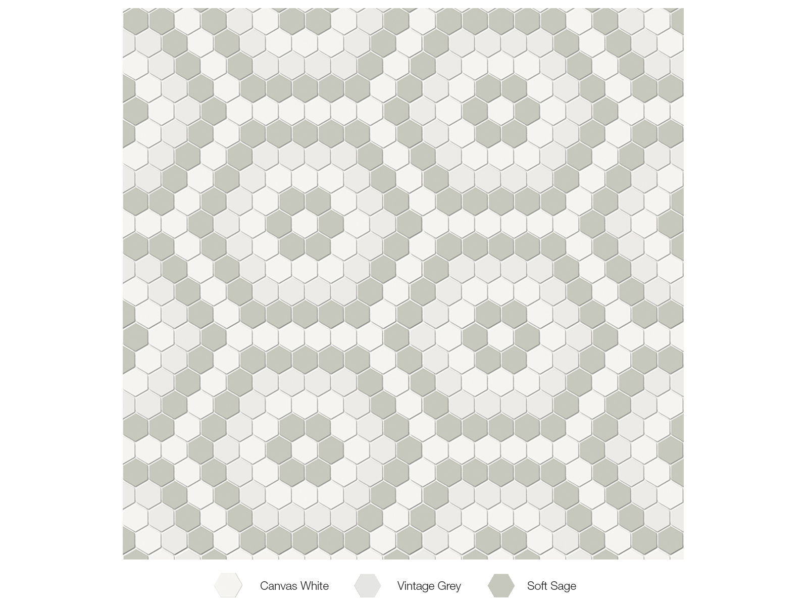 backsplash mosaic tiles Soho Morning Blend Matte 8-1/4" x 14" 4501-0552-0 Anatolia Hexagon Mosaic Tiles | Floors & Baths Pro's