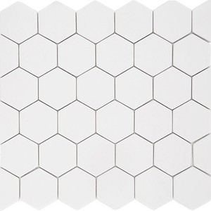 backsplash mosaic tiles Pan Dan Ecru Matte 11" x 12" ESECRU48 Centura Hexagon Mosaic Tiles | Floors & Baths Pro's