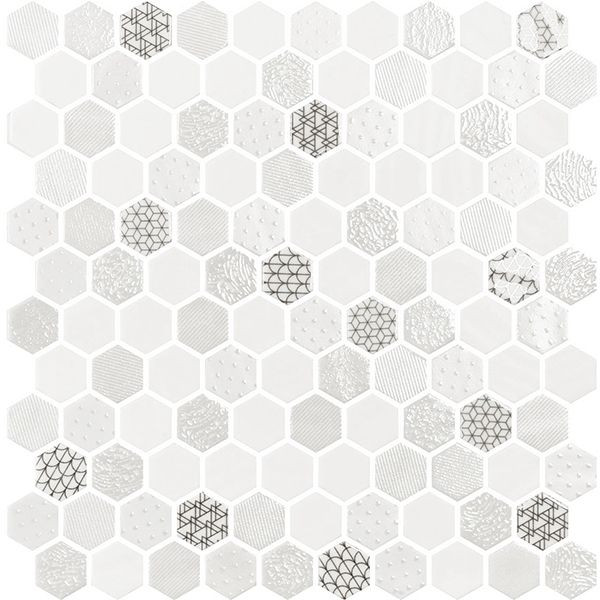 Boreal Hex Persei 12" x 12" 2003868 Centura Hexagon Mosaic Tiles | Floors & Baths Pro's