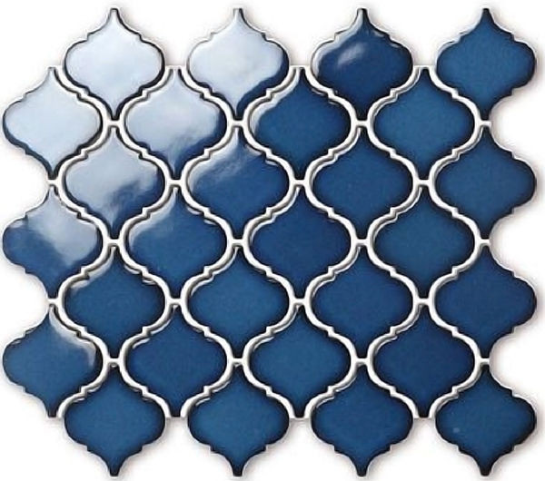 Small Lantern Blue Glossy 10" x 12" BHWA08060 Centura Other Mosaic Tiles | Floors & Baths Pro's