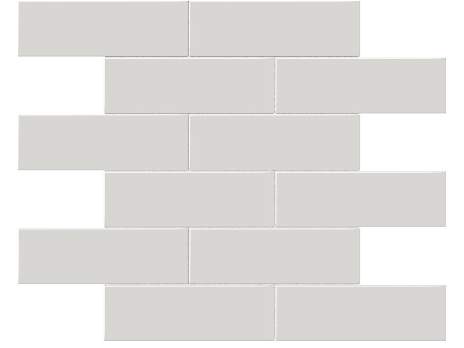 backsplash mosaic tiles Soho Halo Grey Matte 12" x 12" 4501-0506-0 Anatolia Rectangle Mosaic Tiles | Floors & Baths Pro's