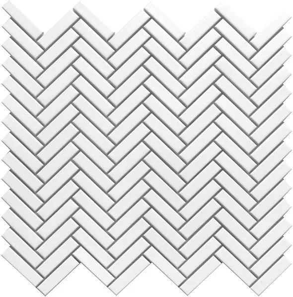 Herringbone White Satin 12" x 12"