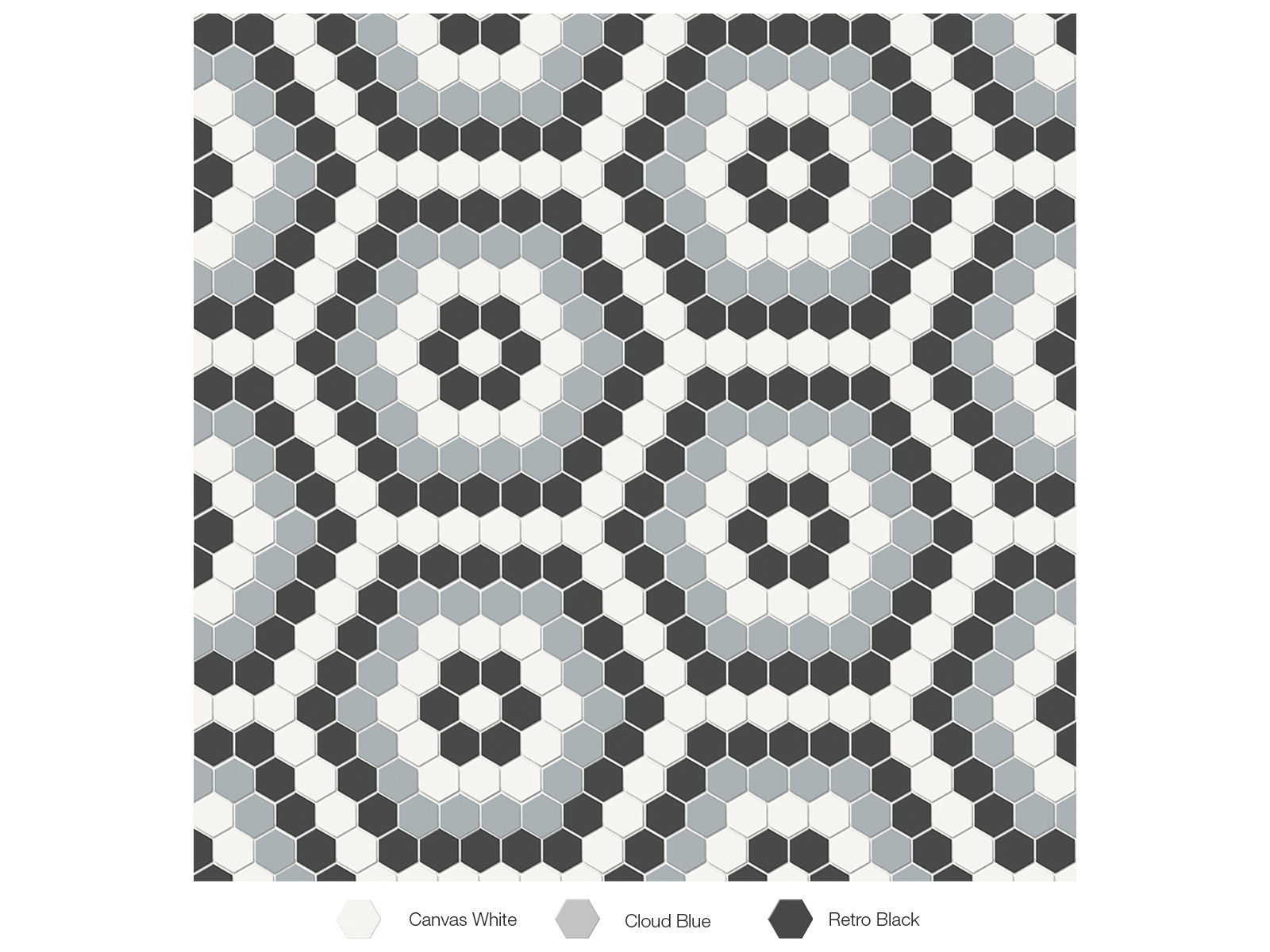 backsplash mosaic tiles Soho Dawn Blend Matte 8-1/4" x 14" 4501-0556-0 Anatolia Hexagon Mosaic Tiles | Floors & Baths Pro's