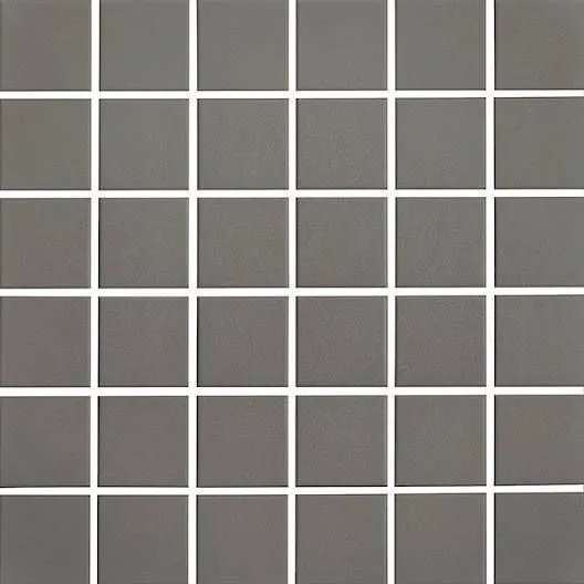 Plain Techno Slate Grey Square Matte 12" x 12"