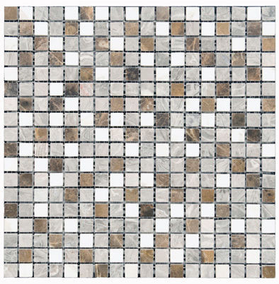 Glass Mosaics Silverstone Glossy 12" x 12" GL-310 Mono Serra Mono Serra Square Mosaic Tiles | Floors & Baths Pro's