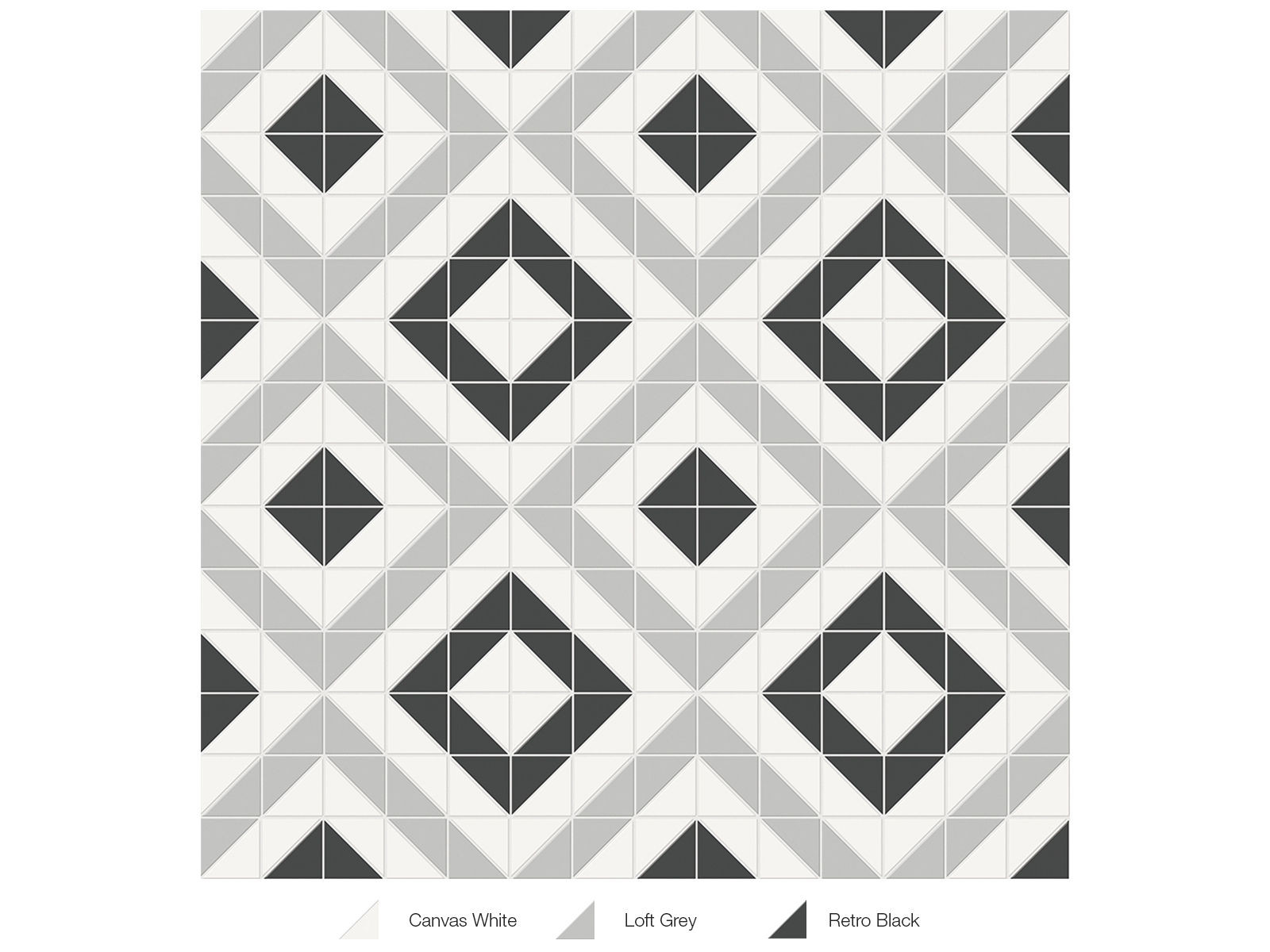 Soho Midnight Blend Matte 10" x 10" 4501-0550-0 Anatolia Square Mosaic Tiles | Floors & Baths Pro's