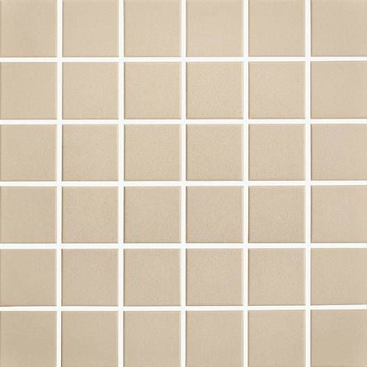 backsplash mosaic tiles Plain Techno Cream Matte 12" x 12" MBU2216 Centura Square Mosaic Tiles | Floors & Baths Pro's