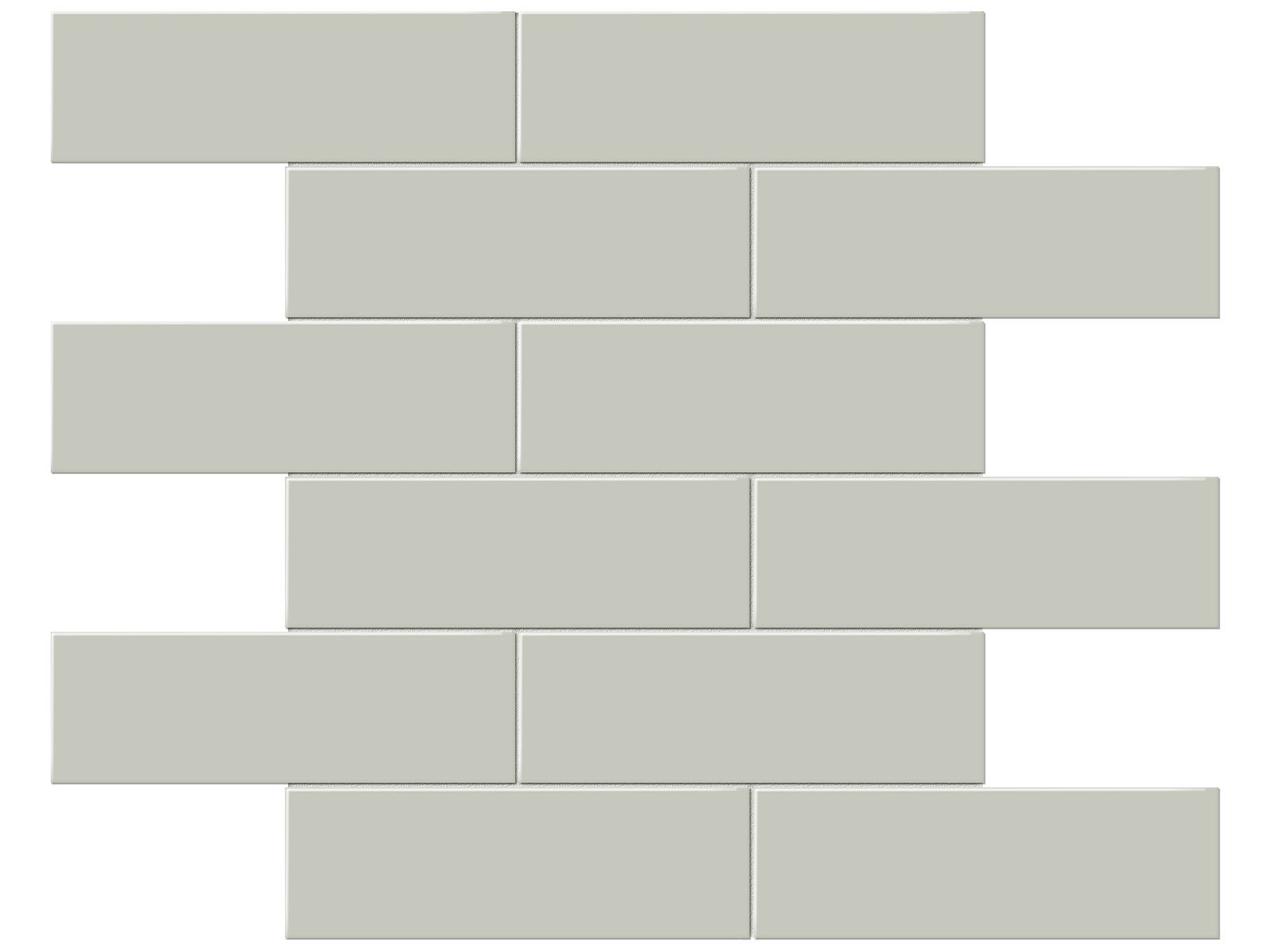 backsplash mosaic tiles Soho Soft Sage Matte 12" x 12" 4501-0510-0 Anatolia Rectangle Mosaic Tiles | Floors & Baths Pro's