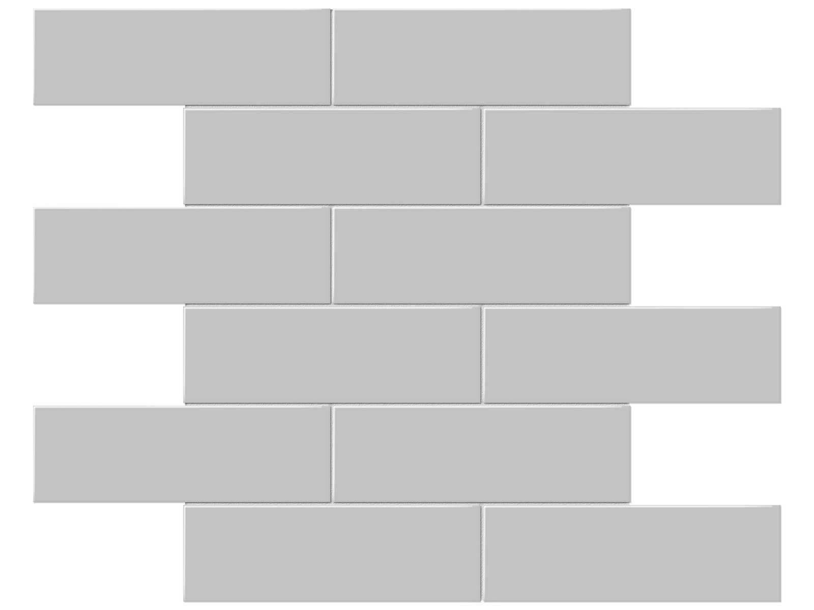 backsplash mosaic tiles Soho Loft Grey Matte 12" x 12" 4501-0507-0 Anatolia Rectangle Mosaic Tiles | Floors & Baths Pro's