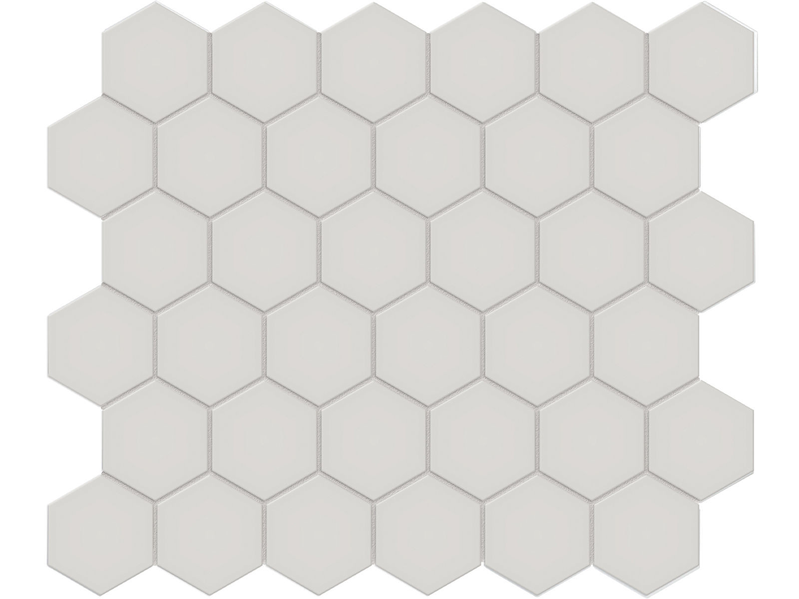 Soho Halo Grey Matte 11" x 12" 4501-0457-0 Anatolia Hexagon Mosaic Tiles | Floors & Baths Pro's