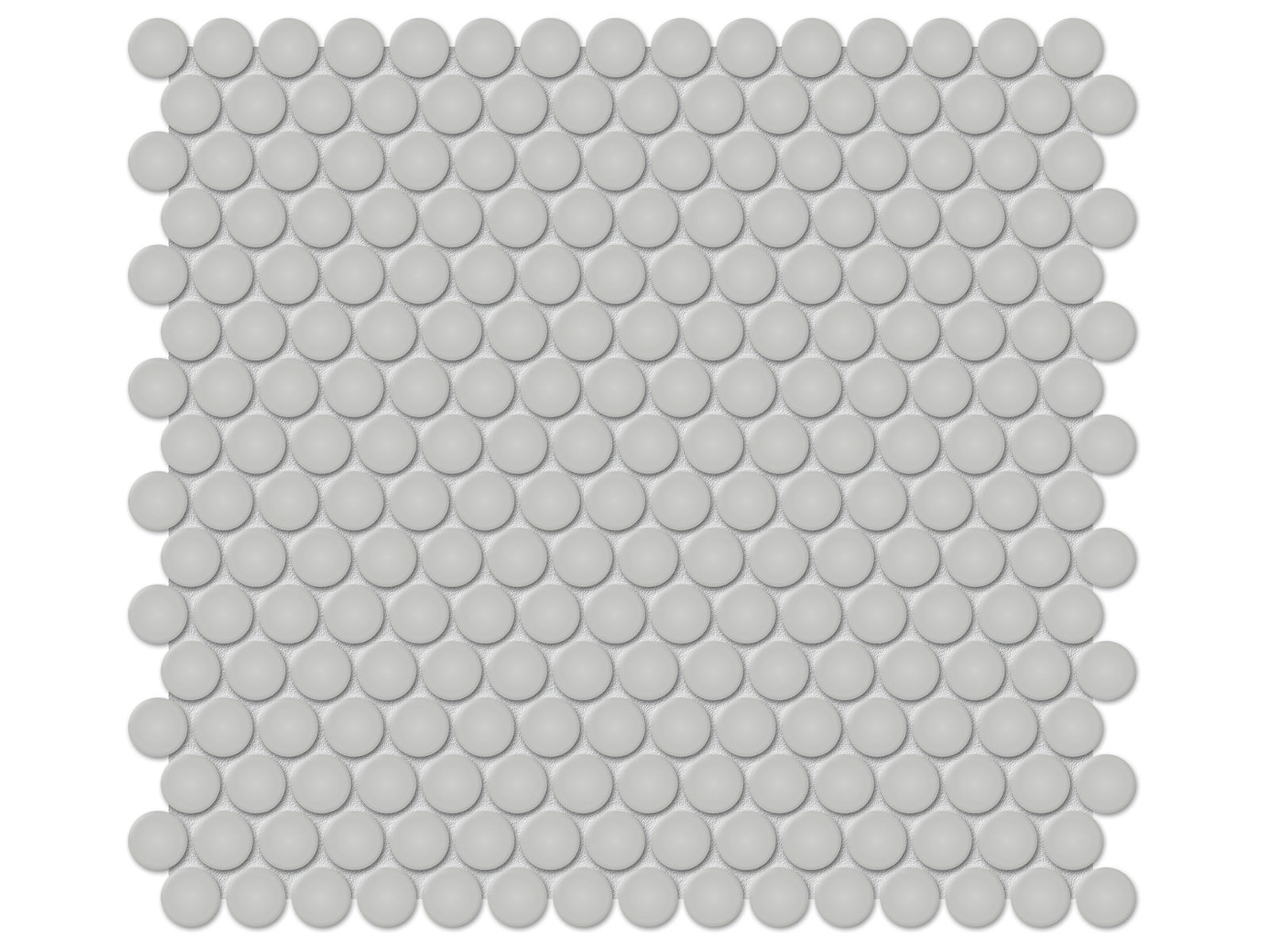 Soho Loft Grey Matte 11" x 12" 4501-0439-0 Anatolia Circle Mosaic Tiles | Floors & Baths Pro's