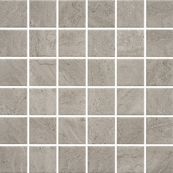 Miki - InkJet Mosaics Grey Matte 12" x 12" MPSC2017 Centura Square Mosaic Tiles | Floors & Baths Pro's