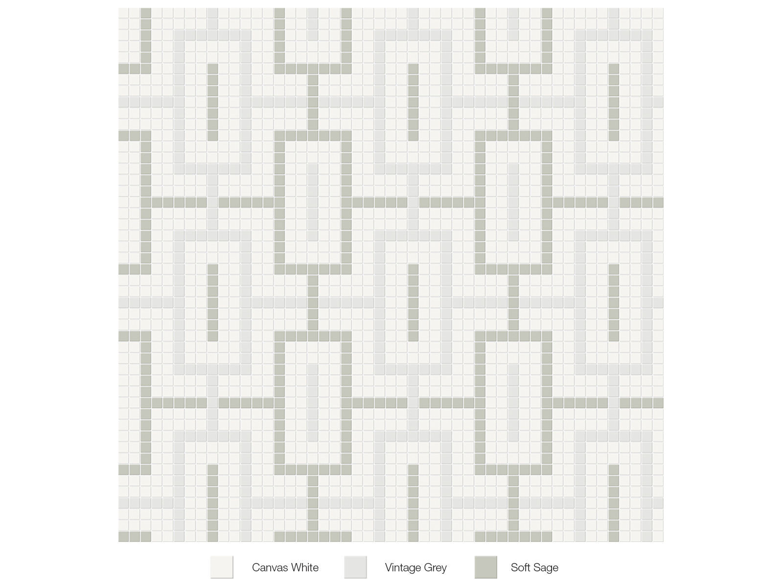 Soho Morning Blend Matte 11" x 11" 4501-0542-0 Anatolia Square Mosaic Tiles | Floors & Baths Pro's