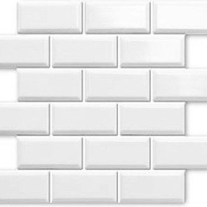 backsplash mosaic tiles Castle White Glossy 12" x 12" HE6470V Centura Rectangle Mosaic Tiles | Floors & Baths Pro's