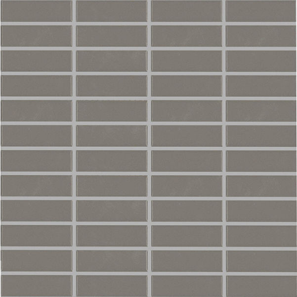 Basic Bronze Grey Satin 12" x 12" MBM1338 Centura Square Mosaic Tiles | Floors & Baths Pro's