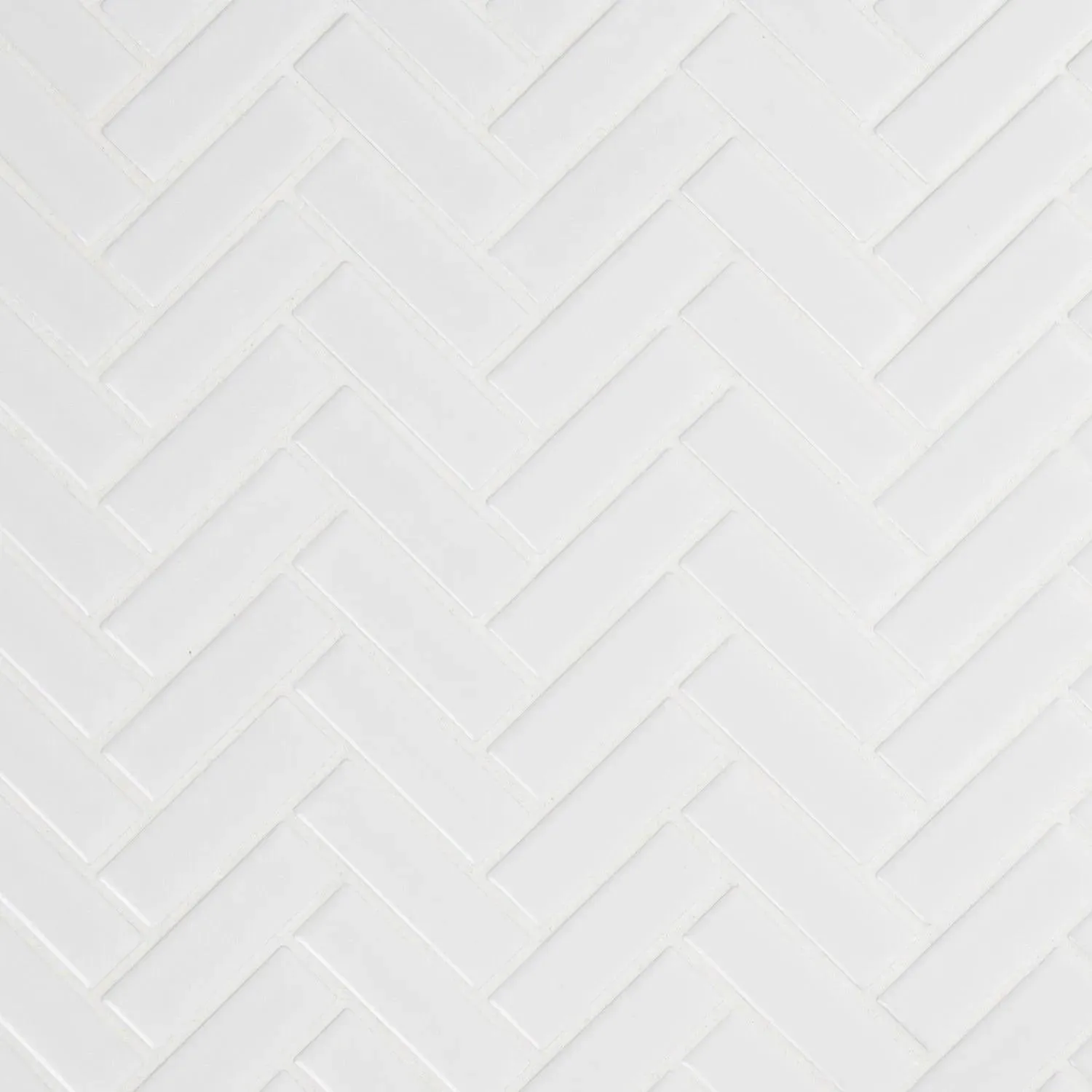 Retro Bianco White-Cool Glossy 12-3/4" x 13" SMOT-PT-RETBIA-HB MSI Surfaces Rectangle Mosaic Tiles