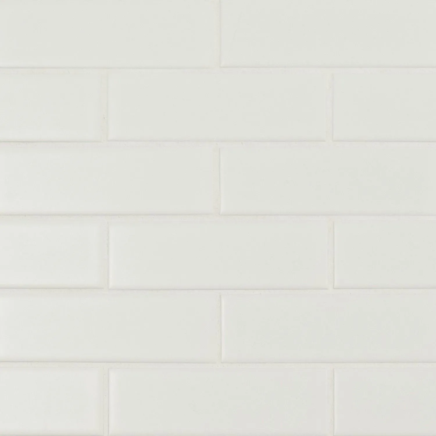 Retro Brick White-Cool Matte 11" x 14-1/2"