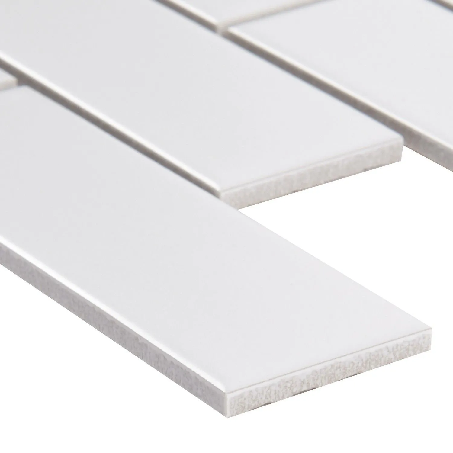 Retro Brick White-Cool Matte 11" x 14-1/2" SMOT-PT-RETBIA-2X6 MSI Surfaces Rectangle Mosaic Tiles