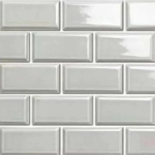 Castle Grey Glossy 12" x 12" BHE02118V Centura Rectangle Mosaic Tiles