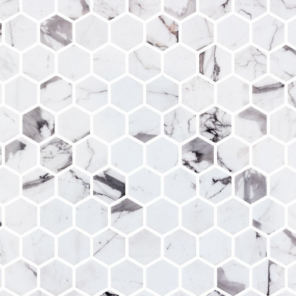 Onix Hex Fosco 1" x 1" ONIFOSHEXMOS1M Italbec Italbec Hexagon Mosaic Tiles | Floors & Baths Pro's