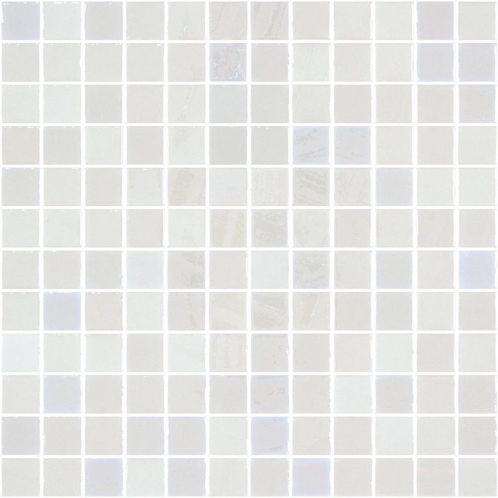 backsplash mosaic tiles Onix Stoneglass Opalo Blanco 1" x 1" ONISTOBLAMOS1 Italbec Italbec Square Mosaic Tiles | Floors & Baths Pro's