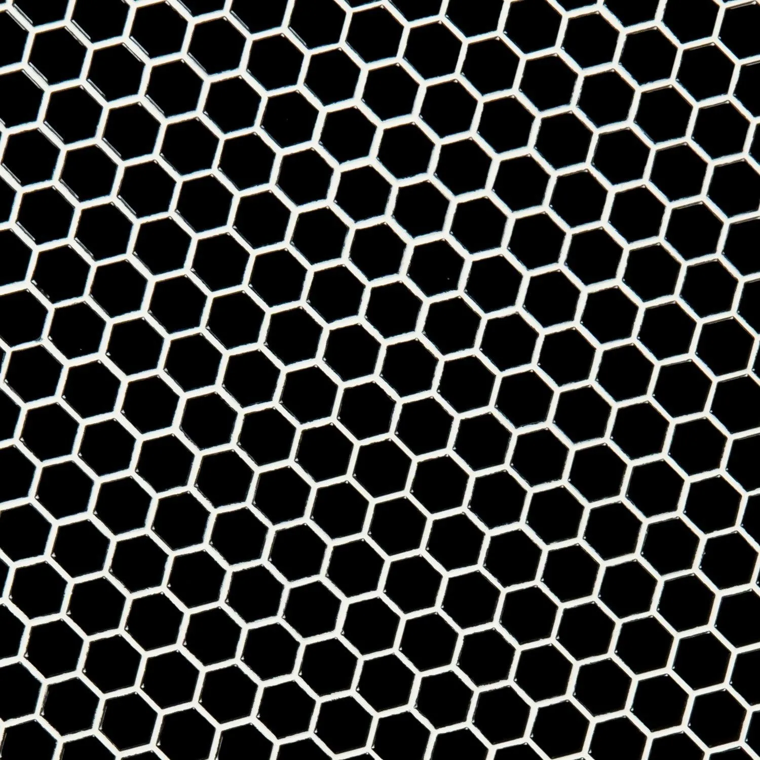 Retro Nero Black Hexagon Glossy 10-1/2" x 12" SMOT-PT-RETNERO-1HEXG MSI Surfaces Hexagon Mosaic Tiles