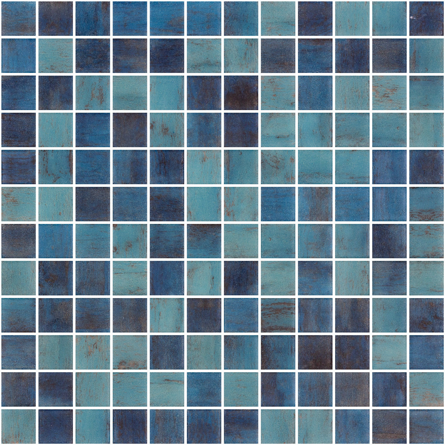 backsplash mosaic tiles Vanguard Matte Forest Blue 12-1/4" x 12-1/4" 2003960 Centura Square Mosaic Tiles | Floors & Baths Pro's