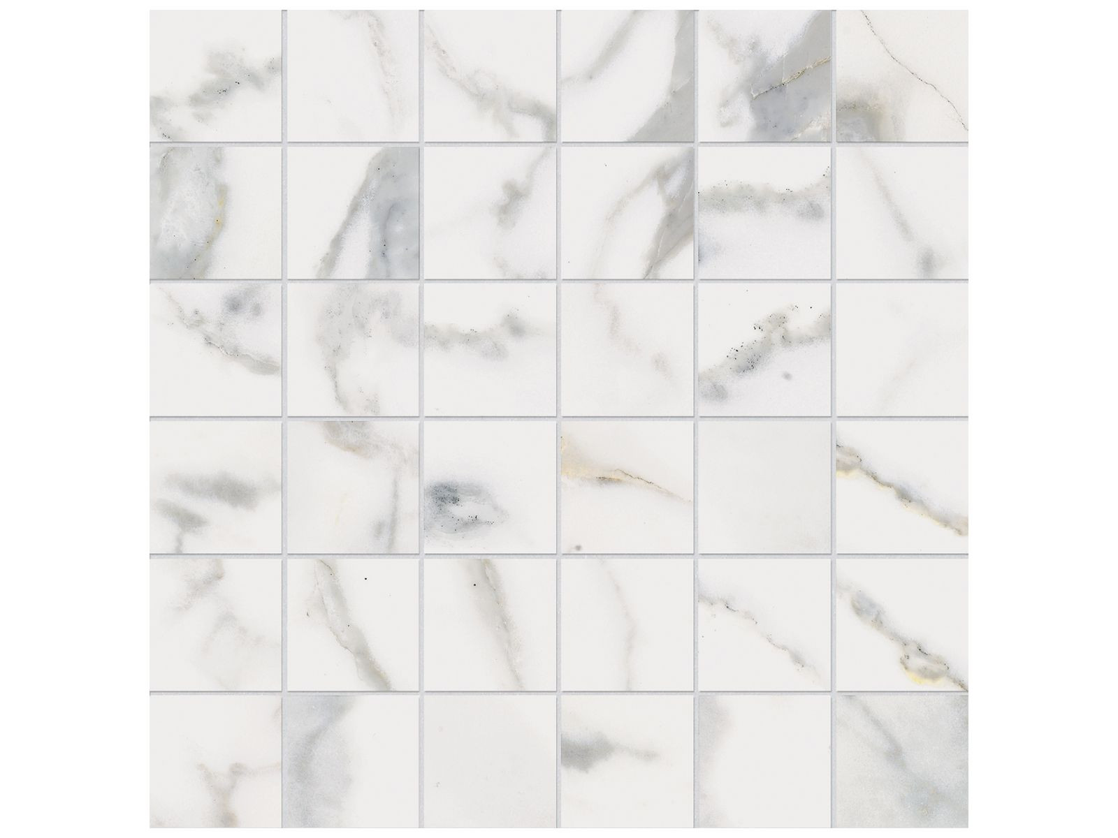 Classic Calacatta Matte 12" x 12" 4501-0064-0 Anatolia Square Mosaic Tiles | Floors & Baths Pro's