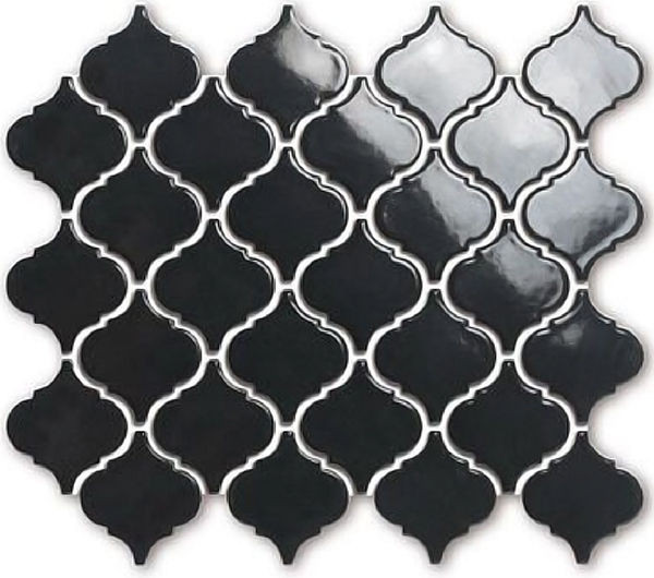 Small Lantern Black Glossy 10" x 12" HWA6421 Centura Other Mosaic Tiles | Floors & Baths Pro's