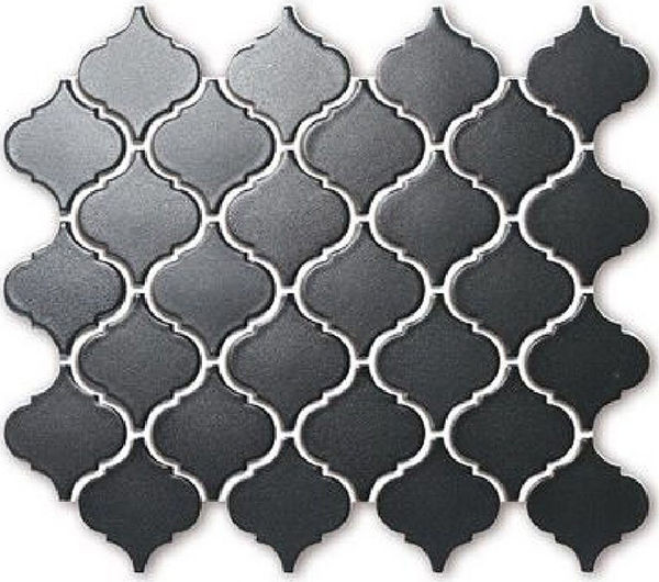 backsplash mosaic tiles Small Lantern Black Matte 10" x 12" HWA6521 Centura Other Mosaic Tiles | Floors & Baths Pro's