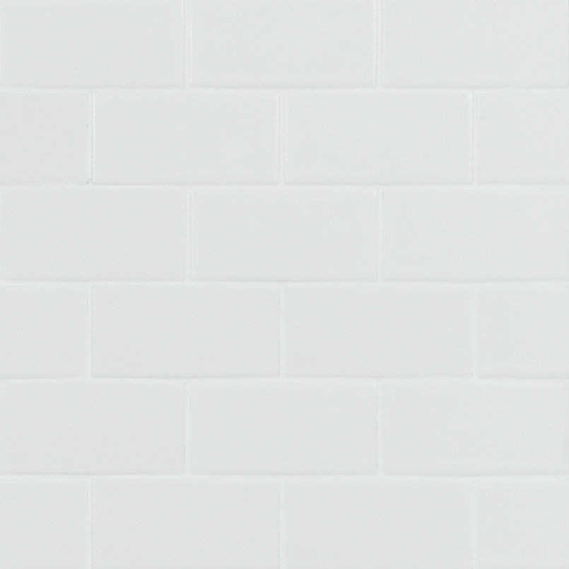 backsplash mosaic tiles White Matte 11-7/32" x 11-15/32" SMOT-PT-RETBIA-2X4M MSI Surfaces Rectangle Mosaic Tiles | Floors & Baths Pro's