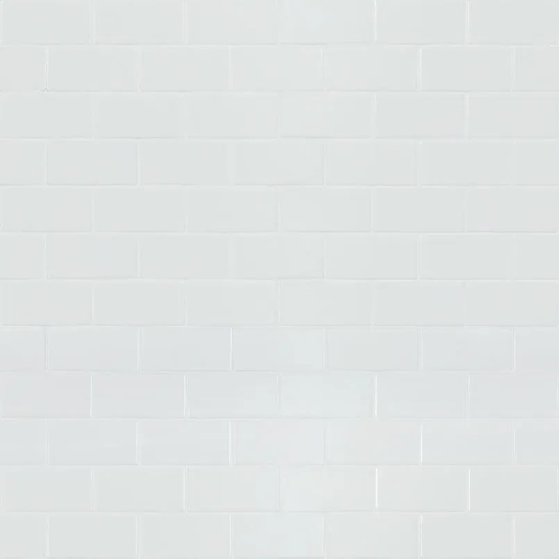 White Matte 11-7/32" x 11-15/32" SMOT-PT-RETBIA-2X4M MSI Surfaces Rectangle Mosaic Tiles