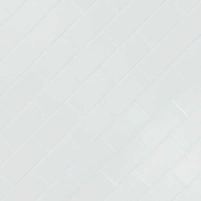 White Matte 11-7/32" x 11-15/32" SMOT-PT-RETBIA-2X4M MSI Surfaces Rectangle Mosaic Tiles