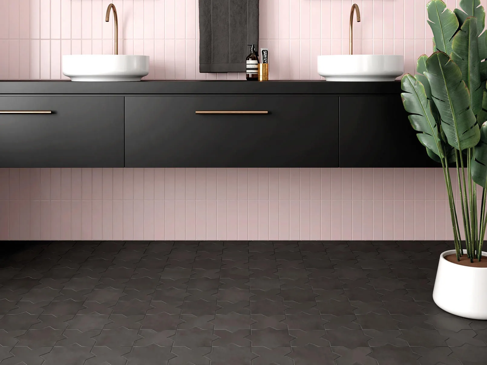 Kasbah Star Smoke Matte 6.5" x 6.5" KA29077 Centura Star Mosaic Tiles