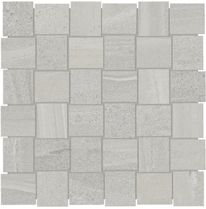 Davenport Ash Matte 12" x 12" 4501-0078-0 Anatolia Square Mosaic Tiles | Floors & Baths Pro's