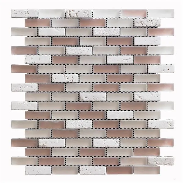 Glass Mosaics Dune Beige Frosted 12" x 12"