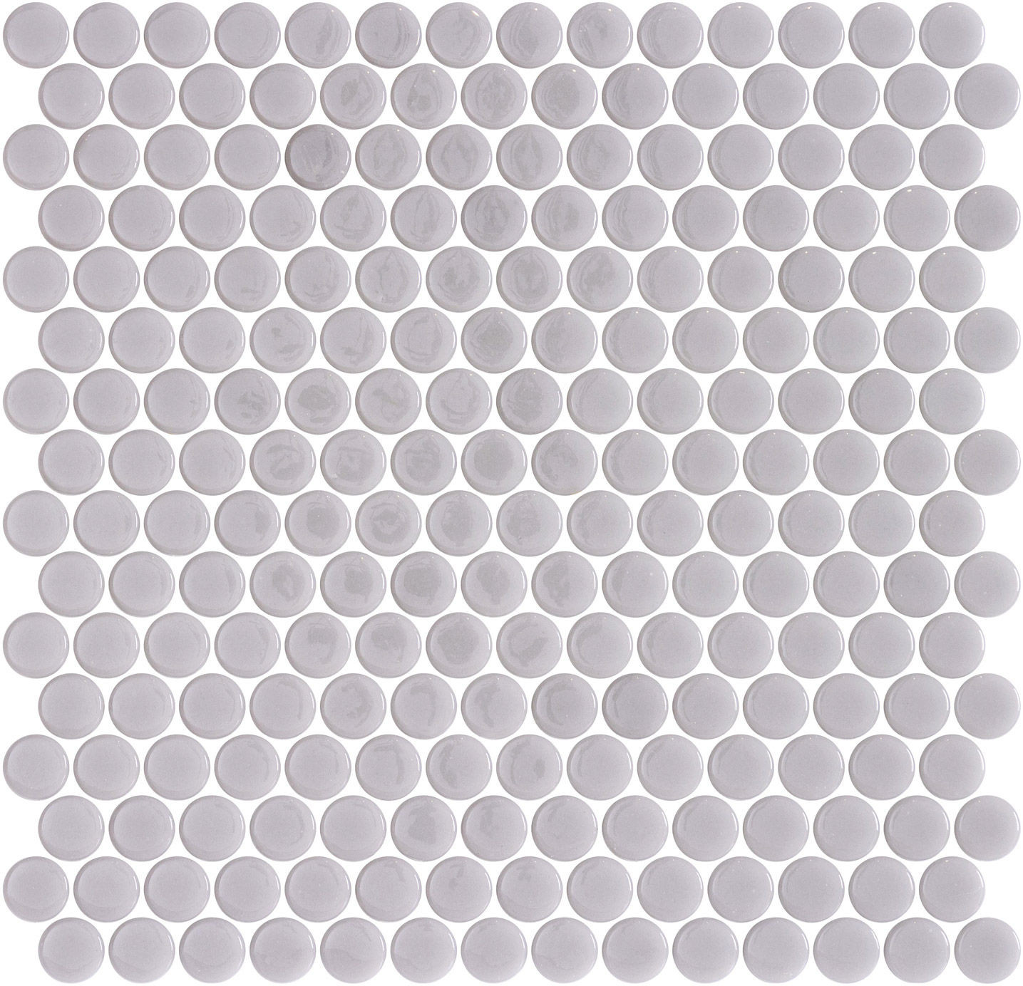 backsplash mosaic tiles Penny Shiny Glossy Smooth Grey 11" x 11" PE2005011 Centura Circle Mosaic Tiles | Floors & Baths Pro's